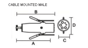 6001100_LeverLockCableMountMale